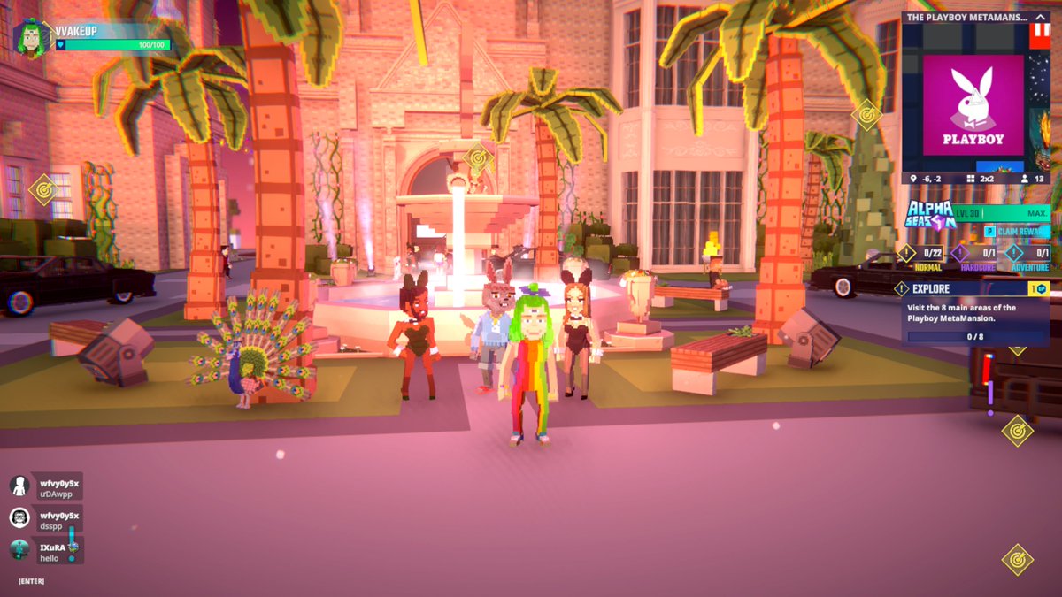 Chillin' by the <a href="/Playboy/">Playboy</a>'s bunny fountain in Metamansion in <a href="/TheSandboxGame/">The Sandbox</a>. Living the luxe life—virtually! 🐰💎 register-landings.sandbox.game/alphaseason4-s… #TheSandbox #AlphaSeason4 #AS4SocialChallenge