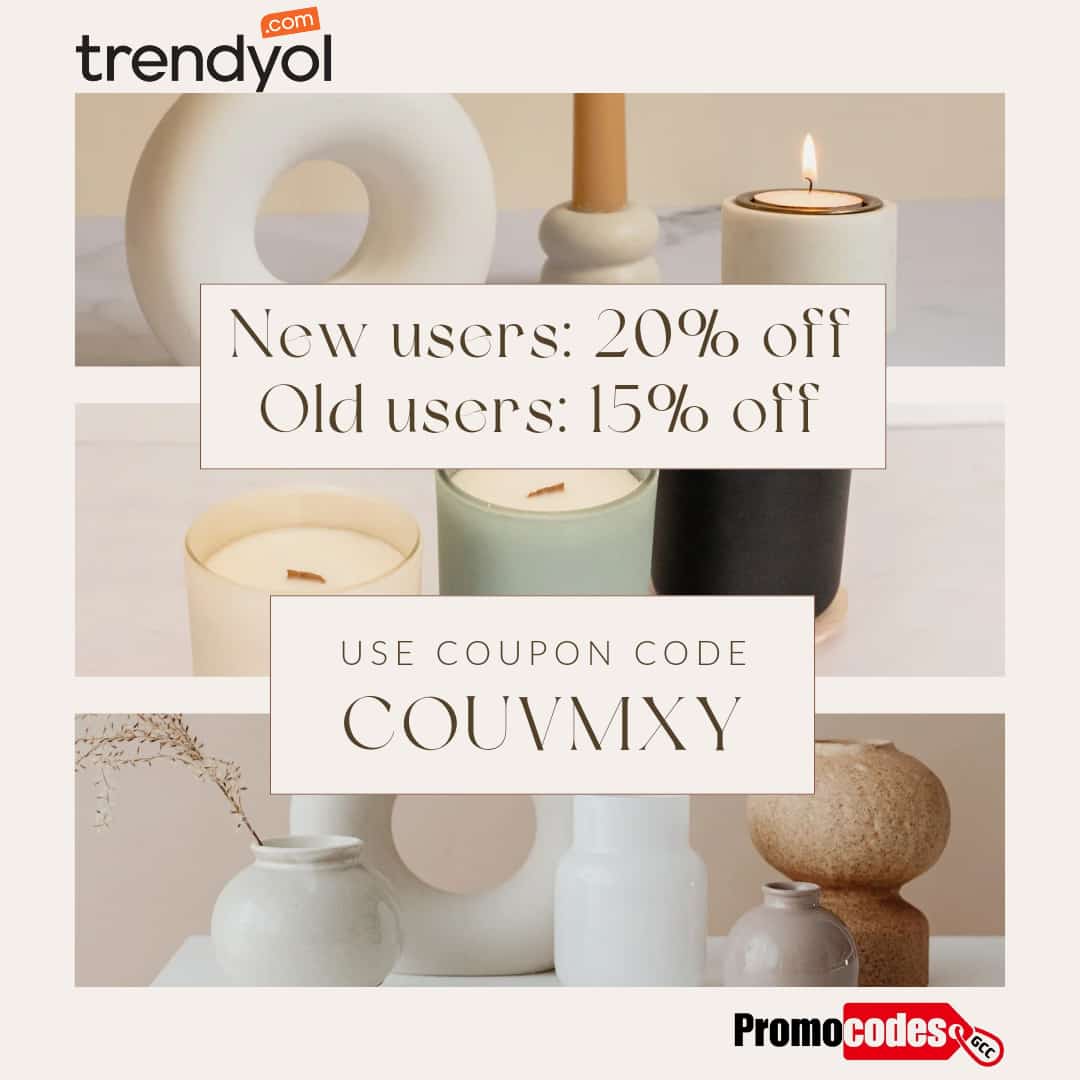 promocodesgcc's tweet image. 🎉Shop Smart with Trendyol!🎉
🛍️New users Get 20% OFF , old user get 15% OFF just use coupon code : COUVMXY at checkout to save big! Explore trendy fashion, home essentials, and so much more at unbeatable prices!
#trendyol #couponcode #uae #exclusive #postoftheday #promocodesgcc