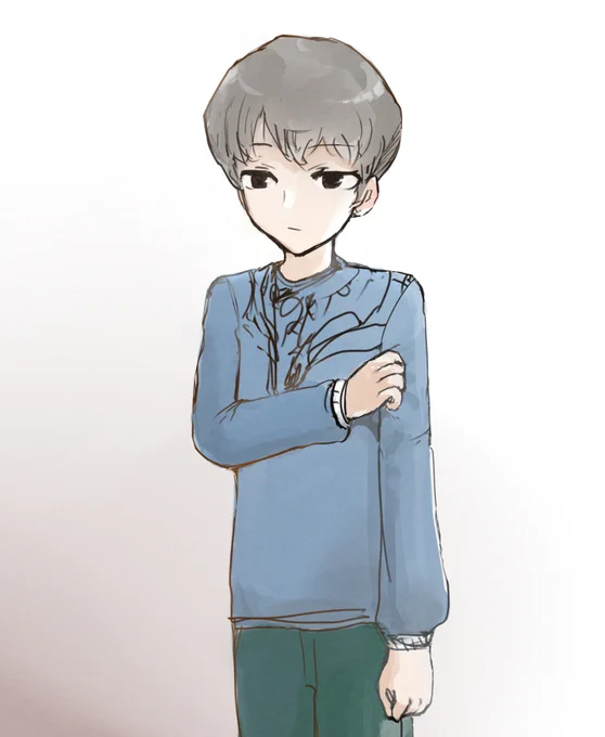 けだるげな男の子 