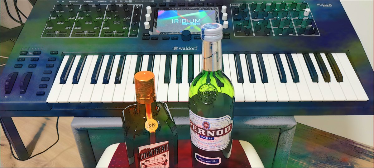 Faber_Voxgen's tweet image. Cheers, my synthesizers!
干杯，我的合成器们！
#synthesizer #Polyend #Waldorf #Groovebox #Iridium