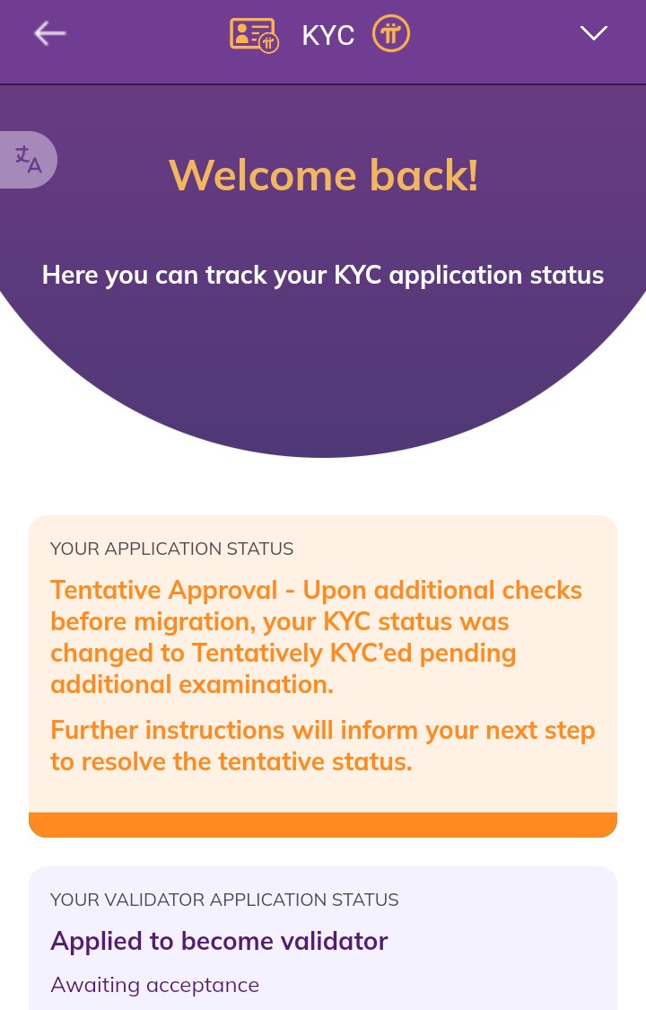 Dear <a href="/PiCoreTeam/">Pi Network</a> I have been a KYCed validator almost 2 years ago with Mainnet checklist complete and and it turned to this status today. Please support me. We appreciate your service to pioneers. Thank you so much