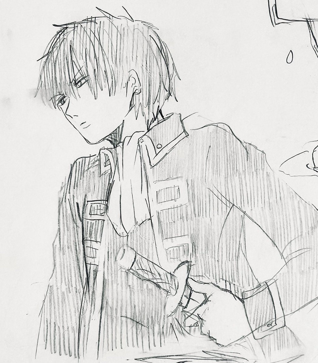 また中学生私が描いた絵出てきたから、セルフ土方さん今昔やっとくか 
