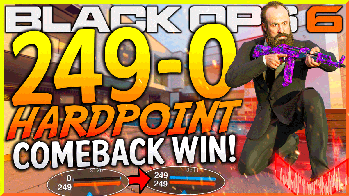 The 249-0 Hardpoint Comeback Win in #BlackOps6! 🔥

We attempt the greatest comeback win in Black Ops 6 and well...it came with PLENTY of complications..

WATCH NOW ▶️ (youtu.be/pr0DU9tvGts)