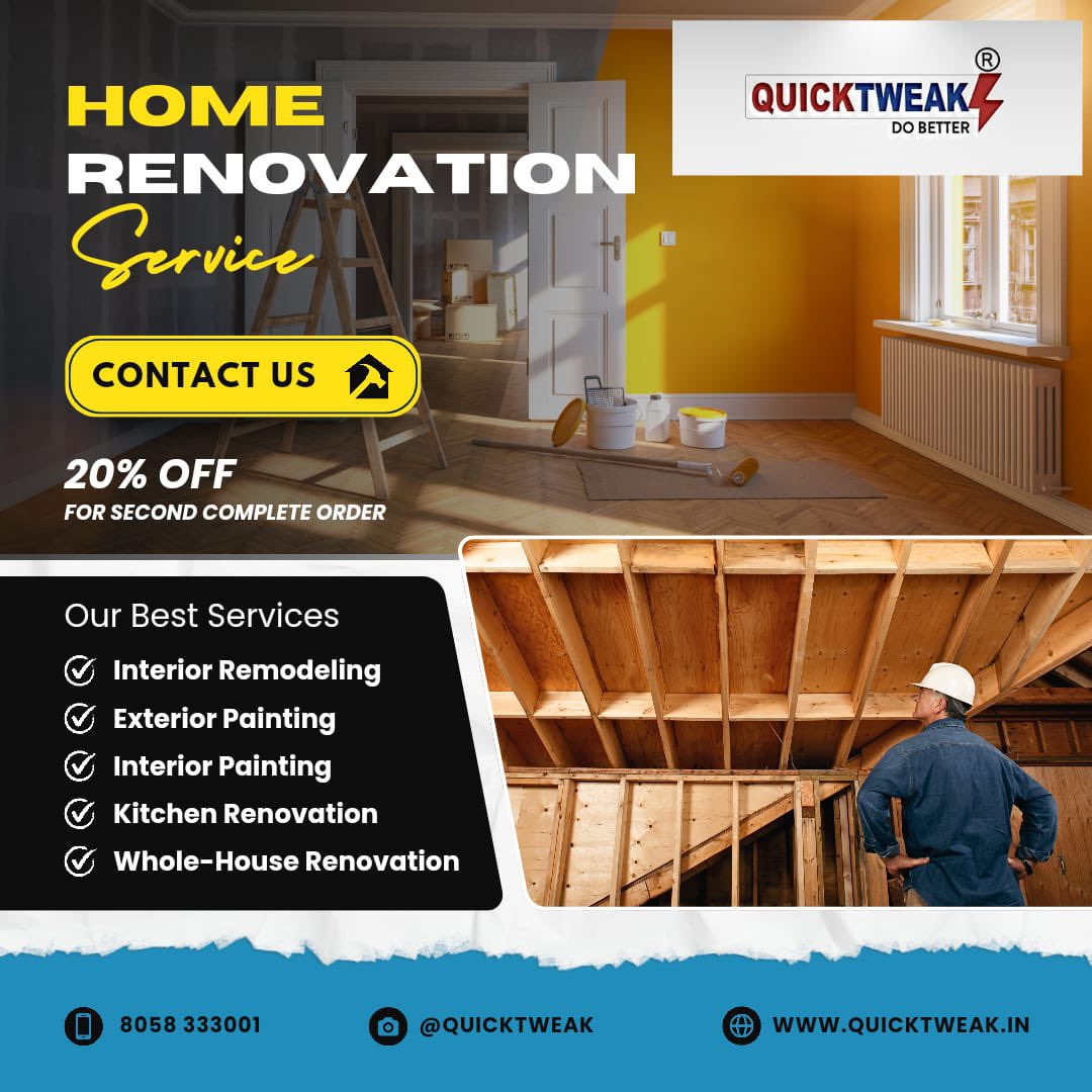 quicktweak_in's tweet image. #quicktweak #interior #plumbing #repairandmaintenance, #handymanservices, #interior #renovation, #electricwork #installation
#Modularkitchen #wardrobe #woodwork #furniturework #Jhunjhunu, #Rajasthan #curtaindecor #windowblinds #curtains #wooden #door