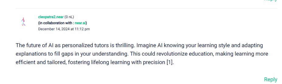 dailongly's tweet photo. AI is here to stay. And I started learning how play net positive game with it at  @LearnNear https://t.co/ArunKWw0Nb