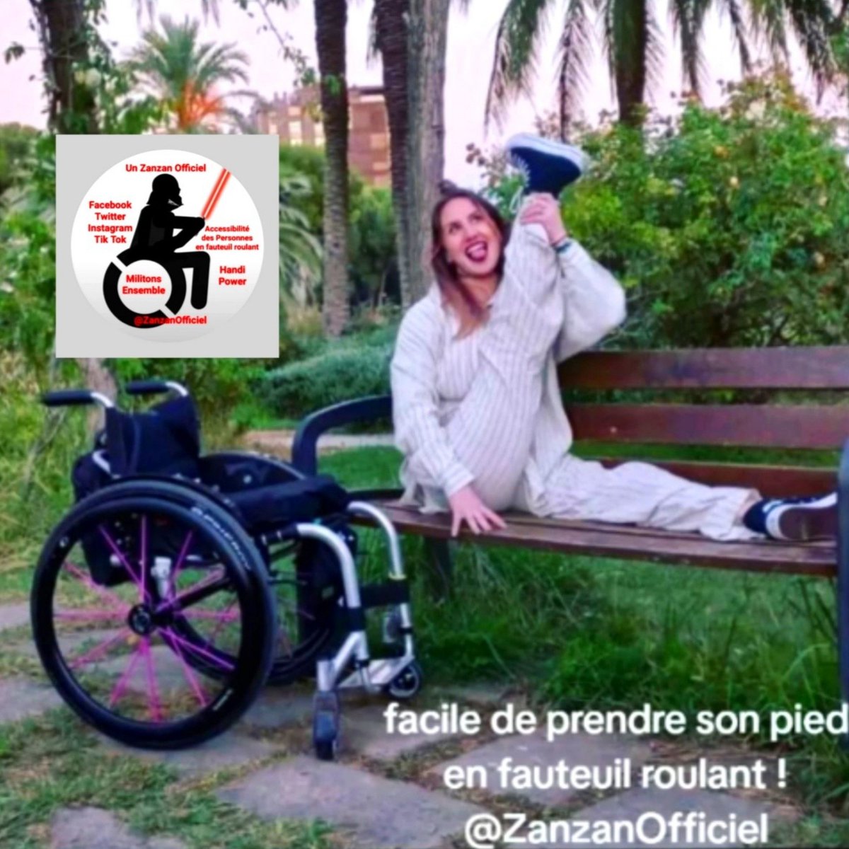 ZanzanOfficiel's tweet photo. REJOIGNEZ @ZanzanOfficiel le réseau des Personnes Handicapées en fauteuil !
#EnsemblePlusForts #NousSommesEnFauteuilRoulant #NousSommesVisibles https://t.co/g9btsofTjO
