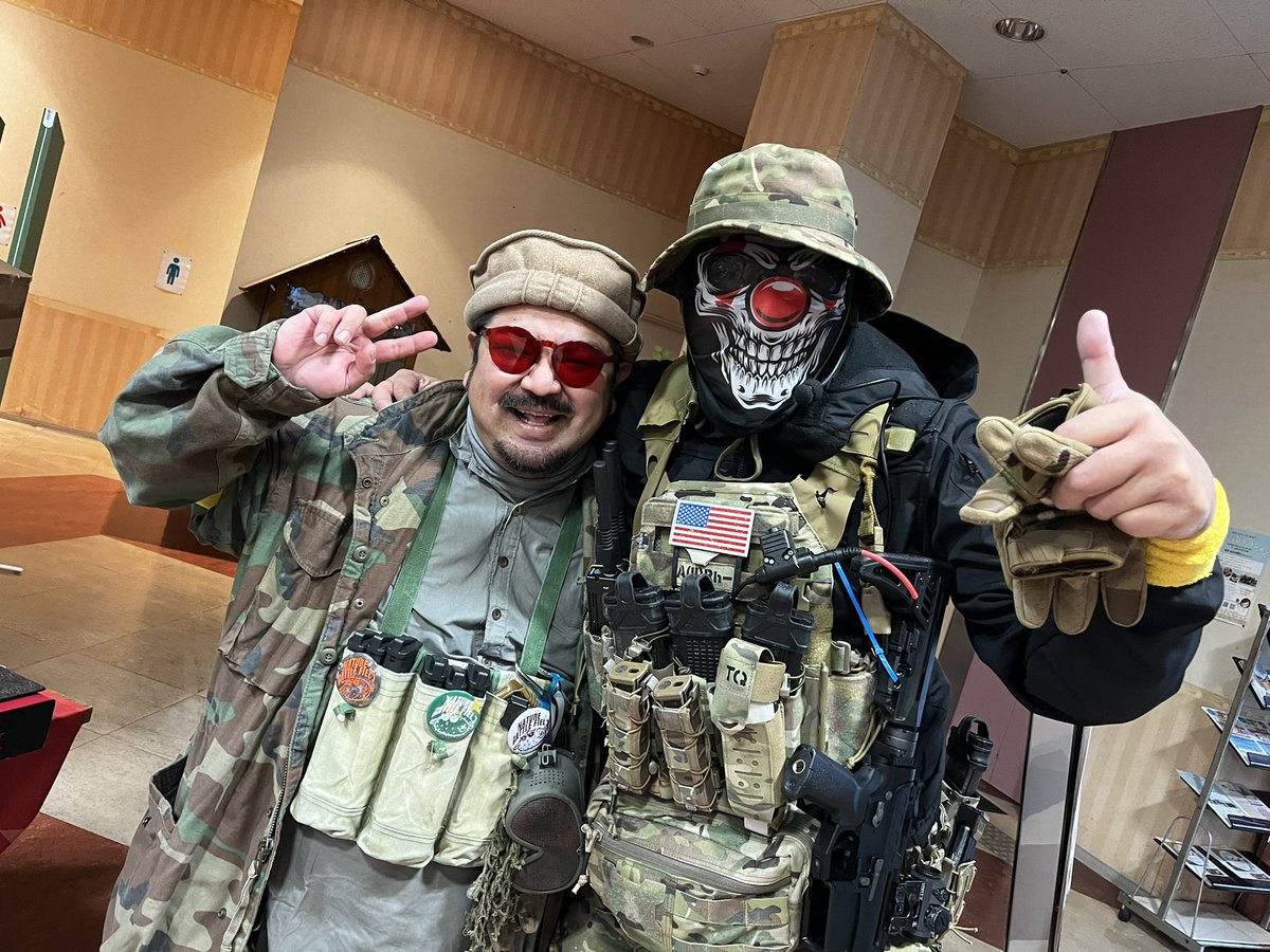 2人で撮りました。
#airsoft97