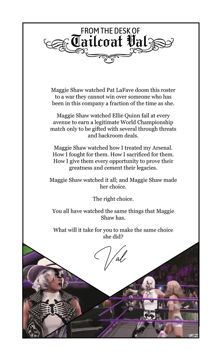 Showdown Aftermath I: Maggie Shaw

There is *a lot* to discuss about the PPV, but how about we start with the first big surprise of the night?

Maggie saw the light and picked a side. AOTV will always be where the overlooked and underappreciated find a home.
--
<a href="/OfficialCMV_/">CMV</a>