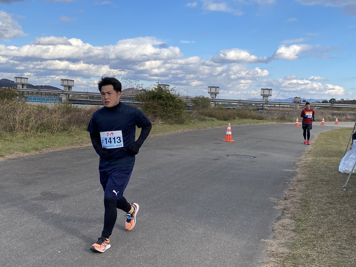 残り5㎞地点です。あともうとょっと！