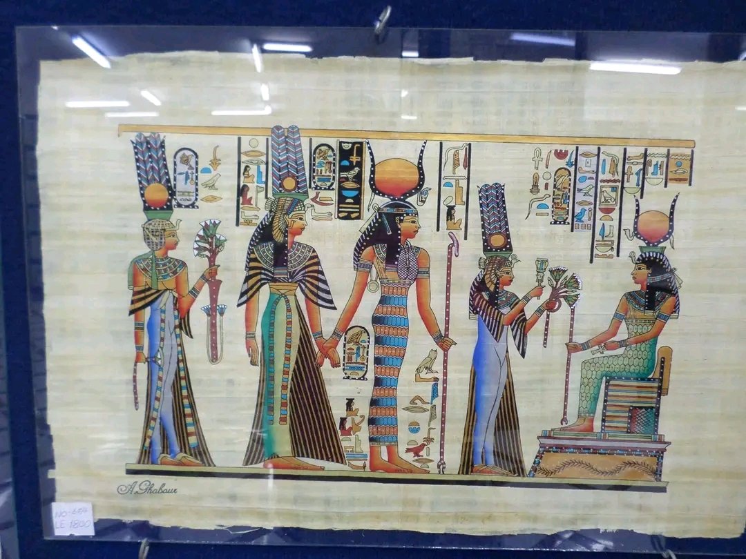 NatashaEpenu's tweet photo. We visited the Egyptian papyrus museum. Did you know that papyrus is made from a plant that grows on the banks of the Nile? The Egyptians still use this plant to create amazing paintings to preserve their rich history. #WorldTrotters #Cairo #Explore #Experience #Learn. https://t.co/ODX12FBZKS