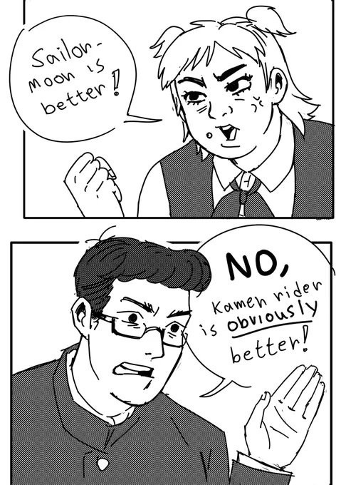 The Media club members usual discussions (csm oc's) 