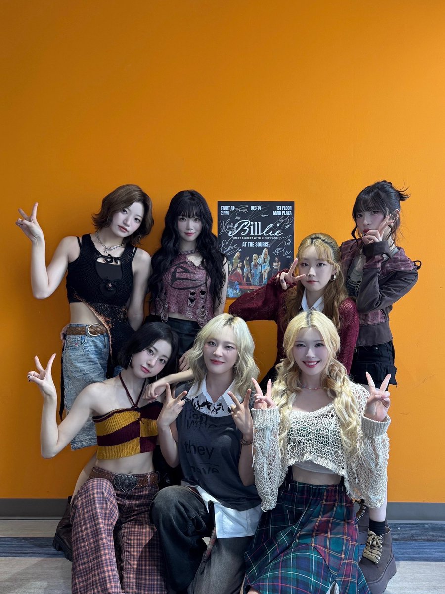 Billlieofficial's tweet photo. [#Billlie] MEET &amp; GREET WITH K-POP FANS #TheSourceOC📸

Nice to Belllie've you ♡
선물 같았던 LA에서의 하루!

#빌리 #BILLLIEinGRANDAMERICA https://t.co/SrgydyIXNh