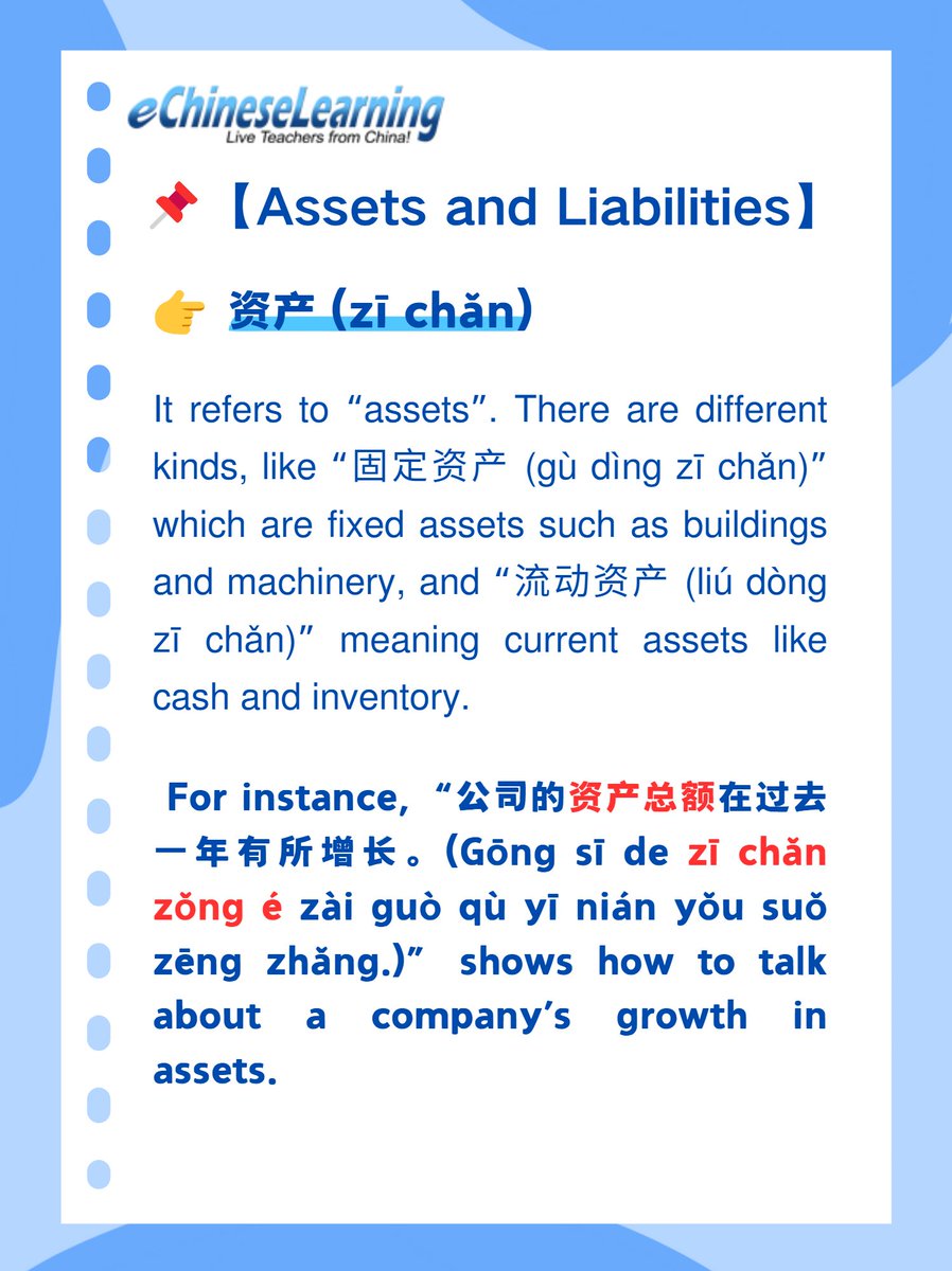 ECLSchool's tweet photo. Essential Finance & Accounting Business Chinese Vocab✨
Want to learn more Chinese like this?
DM me now to book a 1-on-1 free trial lesson! 🎉
#learnchinese #learnchineseonline #mandarinclass #mandarin #hsk #businesschinese #chineseclass #chineselesson #business https://t.co/26a9S3K09j