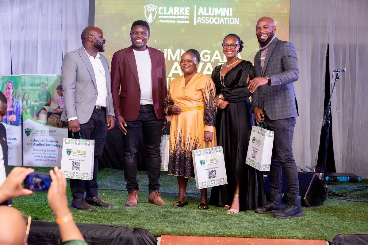 RoseNanyongaCla's tweet image. We had an incredible week celebrating @CIUuga Alumni at the inaugural Alumni Gala and Awards Dinner (#AGAD). It was truly inspiring to hear the remarkable stories of five outstanding alumni who were honored with awards. @AlimahKomuhangi congratulations to you and your colleagues