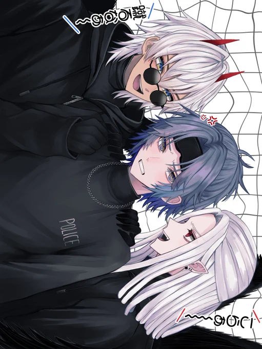 ちまブラにずっと擦られる後輩 #VCRGT絵 #KuzuArt #絵ブラヒム #ドロウイング