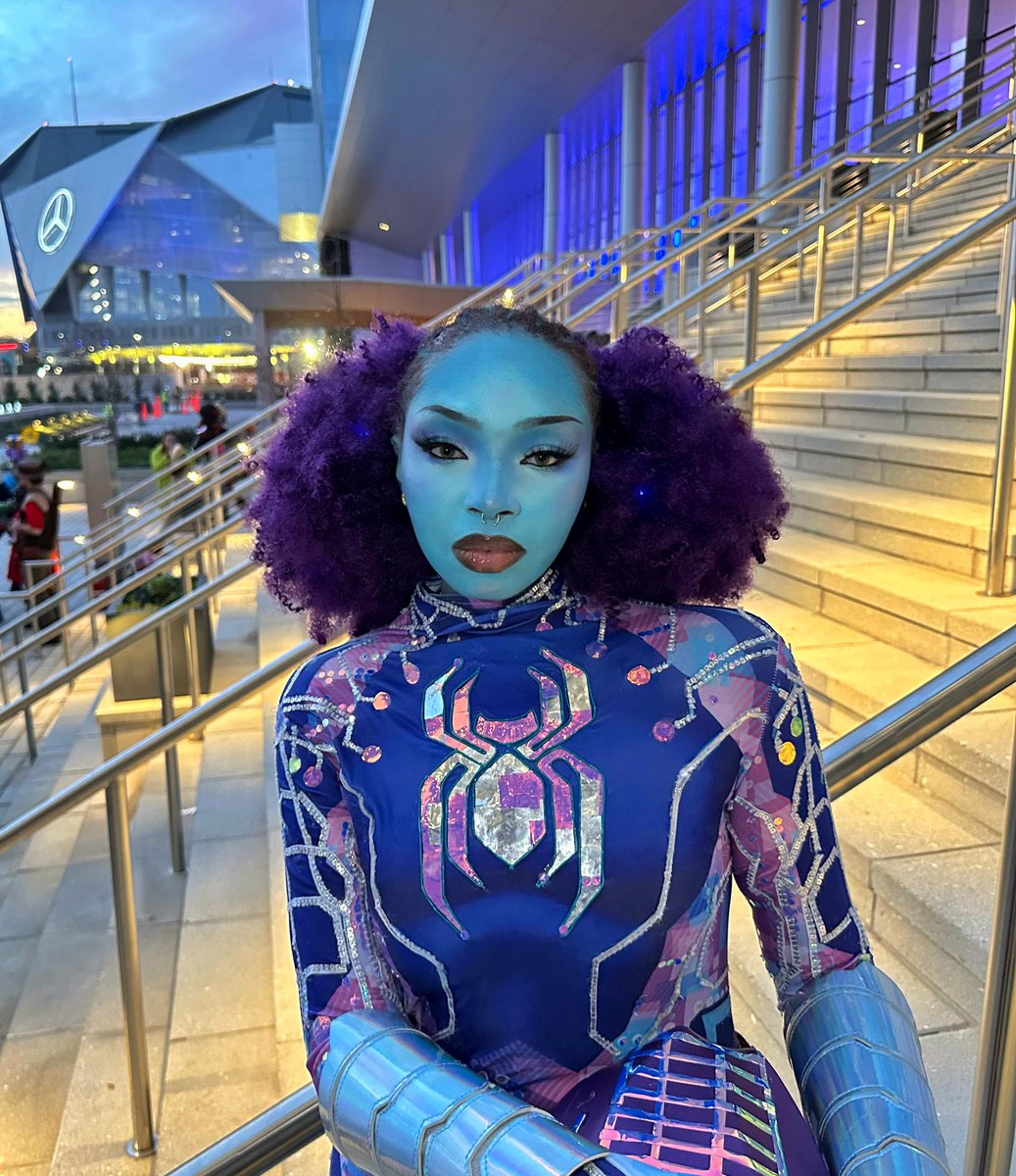 goretones's tweet image. My Spiderbyte cosplay from today 🕷️💿💙