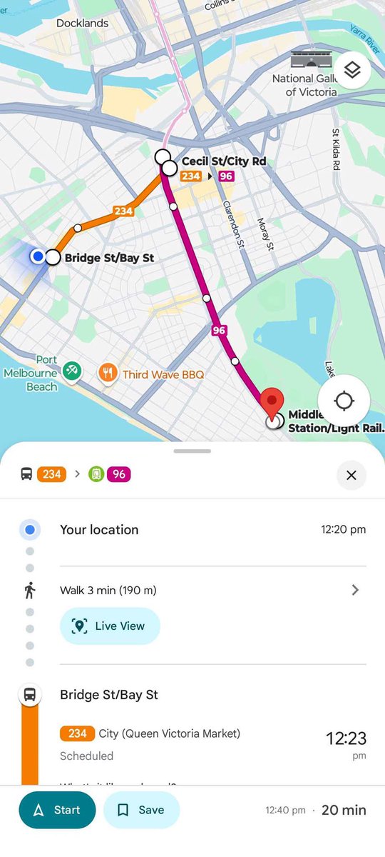 What's the quickest way to get across Port Phillip by public transport?
Apparently going almost into the CBD and then back out again....
This is why the City of Port Phillip needs upgraded bus services that cater to travel across the municipality and beyond
#publictransport #ptv