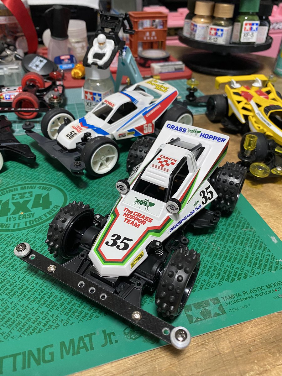 m4downtown's tweet photo. TEAM HOPPERS🦗
グラスホッパーJr. give birth❣️
#mini4wd #ミニ四駆
#grasshopper40th
#grasshopperjr #grasshopper2 https://t.co/wLu0TIY3G5