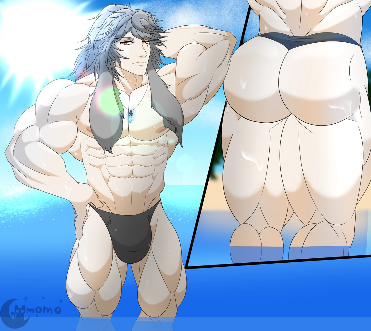 Umomo1025's tweet photo. It may be winter here but who could deny a beach bod? https://t.co/33e7B2ZvMI