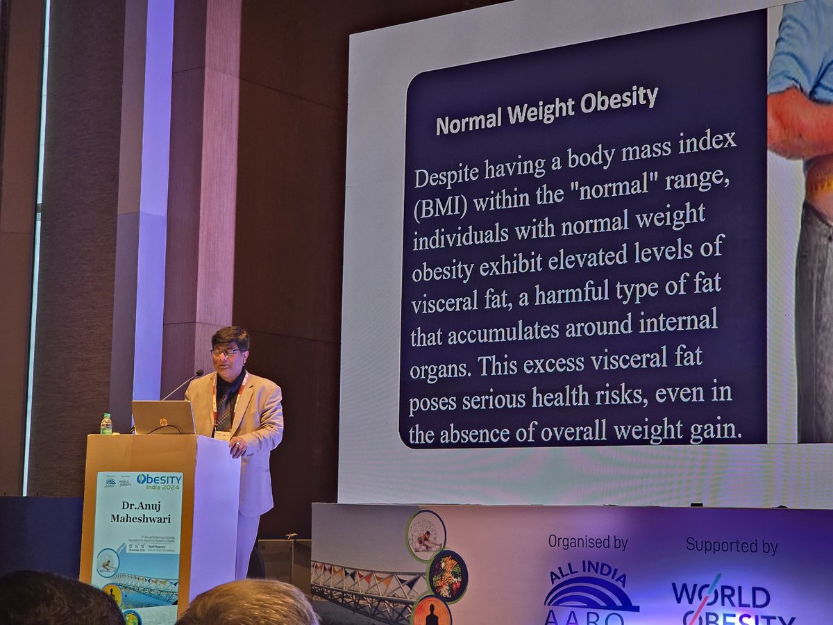 AnujMah51145112's tweet photo. Obesity India 2024 deliberation on Normal weight obesity. Topic attracted lot of queries and discussion. Enjoyed thoughtful conversation with audiences. https://t.co/DITIYaWLLU