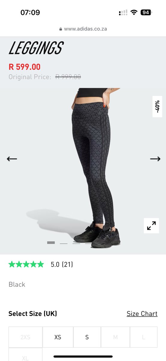 AngBow357's tweet photo. @adidasZA this is unacceptable. I bought attached on Black Friday, and you refunded me saying it’s “out of stock.” Yet, here it is on your website in my size. This is blatant false advertising. How do you justify this? #BlackFridayScam https://t.co/3IPDYMcMky