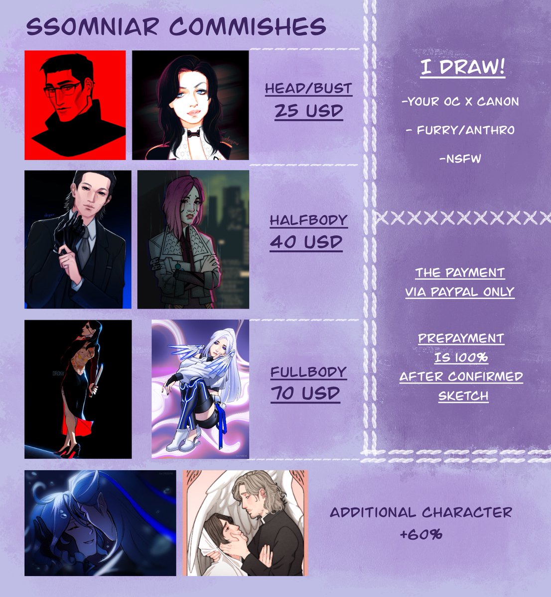 ssomniar's tweet image. My commissions are open again!~
Unfortunately my work is unstable and I have to find some money just for staying alive right now :&apos;D
I hope anyone would be interested at least in head/bust comms~ I am ready to draw for you!🖌️
#龍が如く #masseffect #dragonage #cyberpunk2077