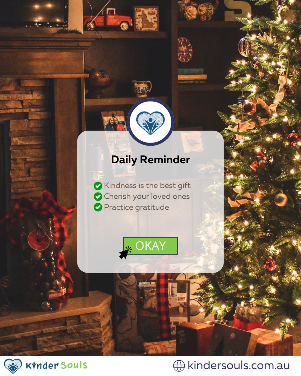 Kindersouls1's tweet photo. As we wrap up 2024 and prepare for a new year, remember to slow down, embrace the spirit of the season, and be present with your loved ones.

Happy holidays.

#KinderSouls #NDIS #NDISprovider https://t.co/9KVLfIZzd9