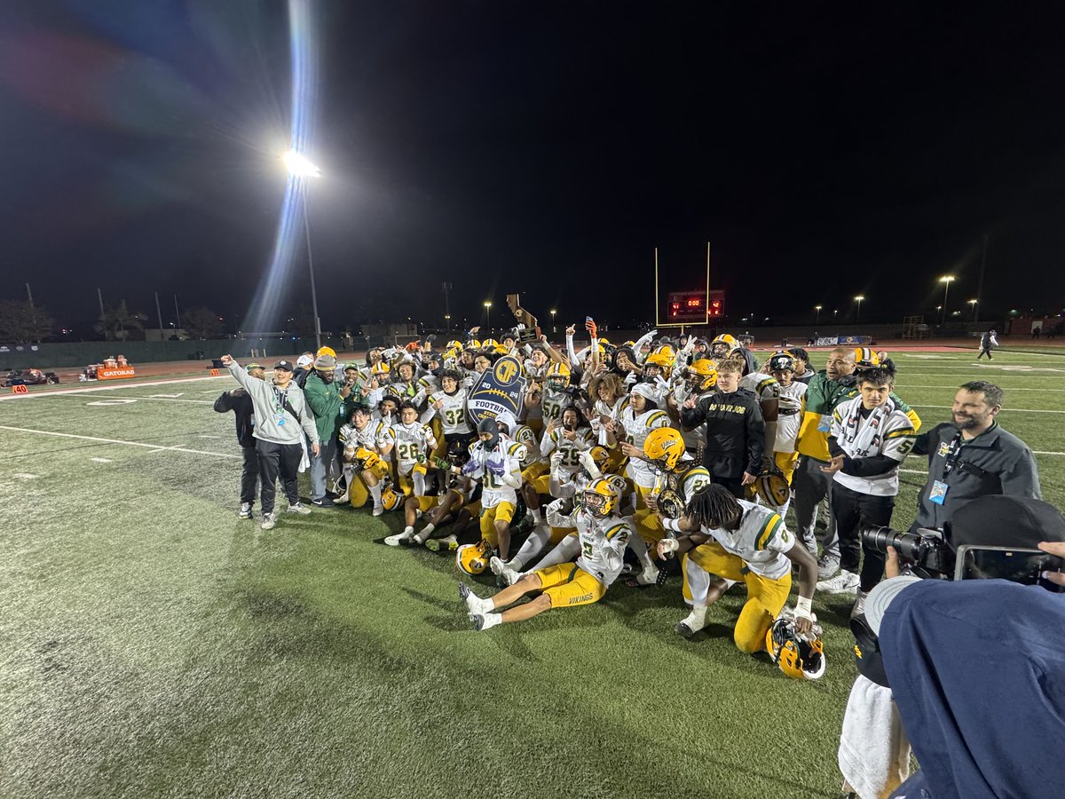 🏆🎉 Congratulations to the Vanden Vikings! 🎉🏆The Vikings are CIF State Football Champions! 🏈💚 Your hard work, resilience, and team spirit have brought home the title, representing the Sac-Joaquin Section and your school community with pride. #CIFStateChamps #VandenVikings