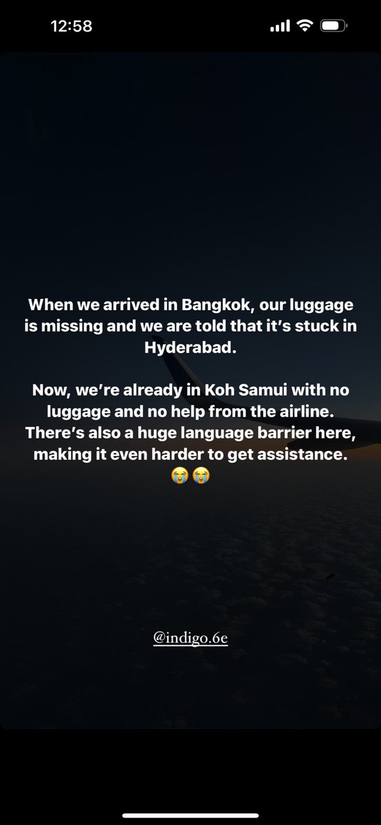 muasukku's tweet photo. Such a big Fuck Up by @IndiGo6E 
We are stranded in different country without our luggage for 2 days https://t.co/RfZzfGo94d
