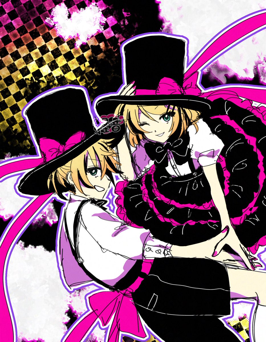 kagamination!
＼(^o^)／

#画るなん

#鏡音リン・レン 
 
（大好きな曲…鏡音と同じ歳の時に
見つけてずっと聴いてました。狂ったように。）