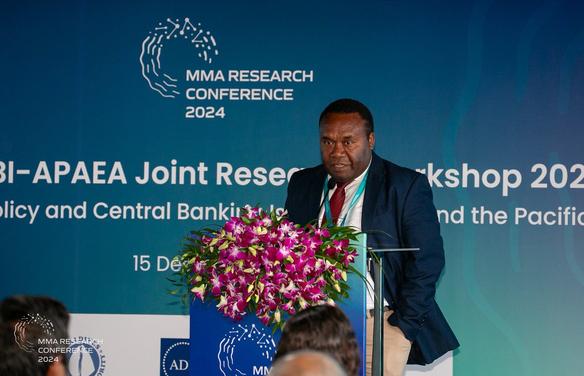 MMA_Maldives's tweet photo. Governor August Letlet of the Reserve Bank of Vanuatu captivates the audience with a powerful keynote on policy innovation and sustainable growth.
A visionary address from a seasoned leader shaping the future of economic resilience.
#MMAResearchConference #ADBI #APAEA #PolicyInnovation #SustainableGrowth #EconomicResilience #LeadershipInAction