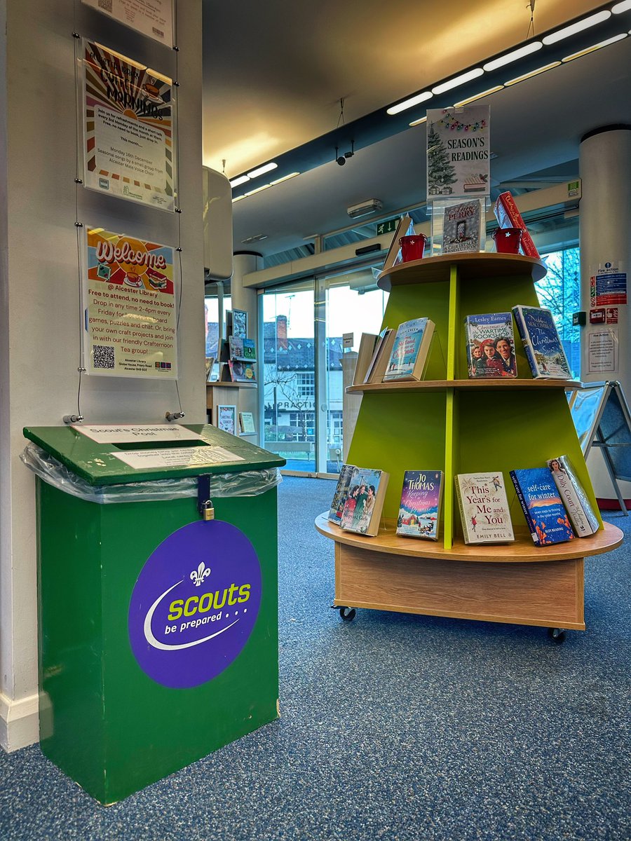 AlcesterScouts's tweet image. Drop your Christmas Card into one of our four post boxes and we will deliver your Christmas wishes! 
🎄Alcester Library
⛄️Waitrose
🎅🏻Tesco Express
❄️Simply Fresh 
30p per card and all procedures go to supporting our Scout Group! 
#AlcesterScouts #ChristmasPost #Scouts