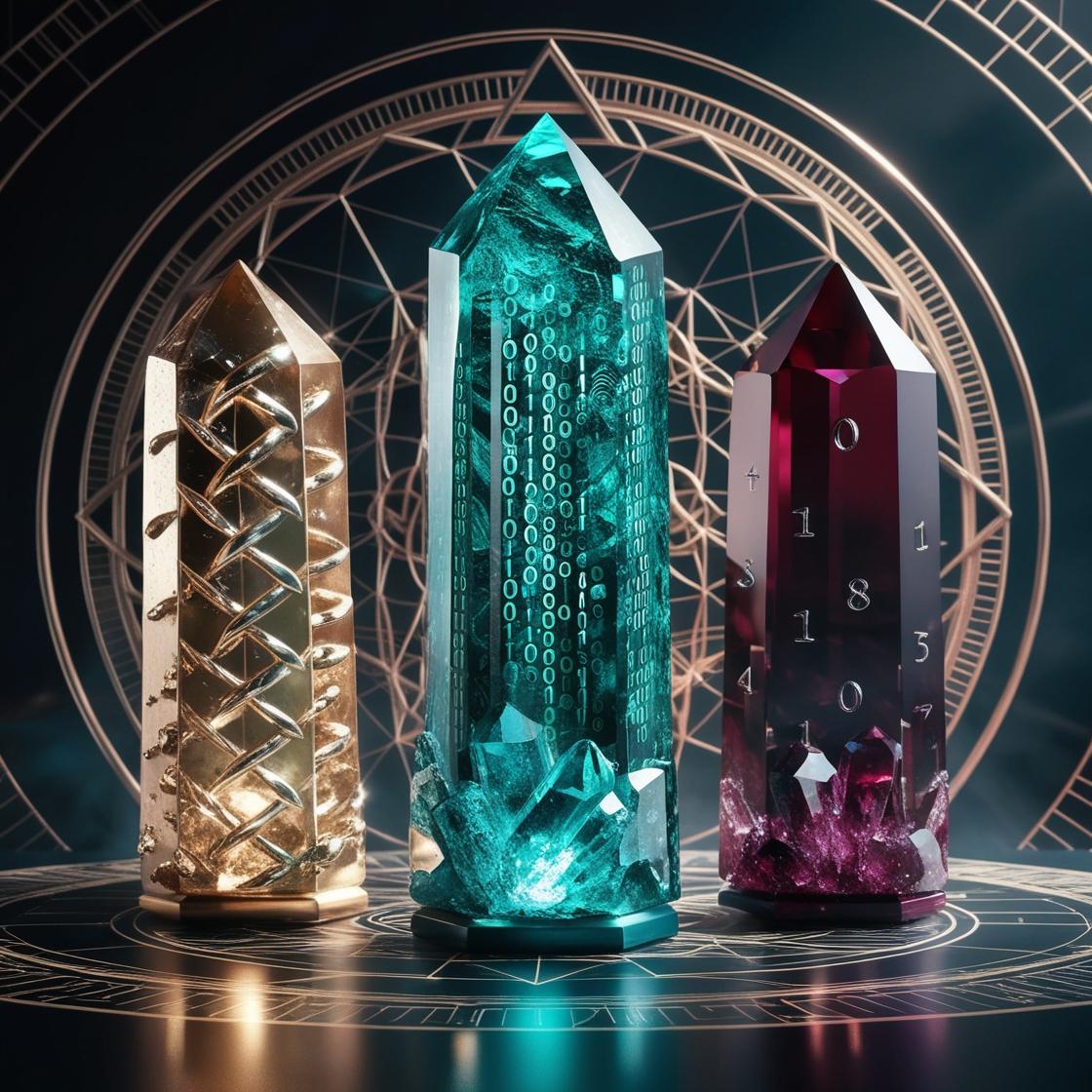 claticivg's tweet image. The magic power of numbers and crystals! ✨💎🔮
#magic #crystals #BinaryCode #Fibonacci #SacredGeometry #VicAILab