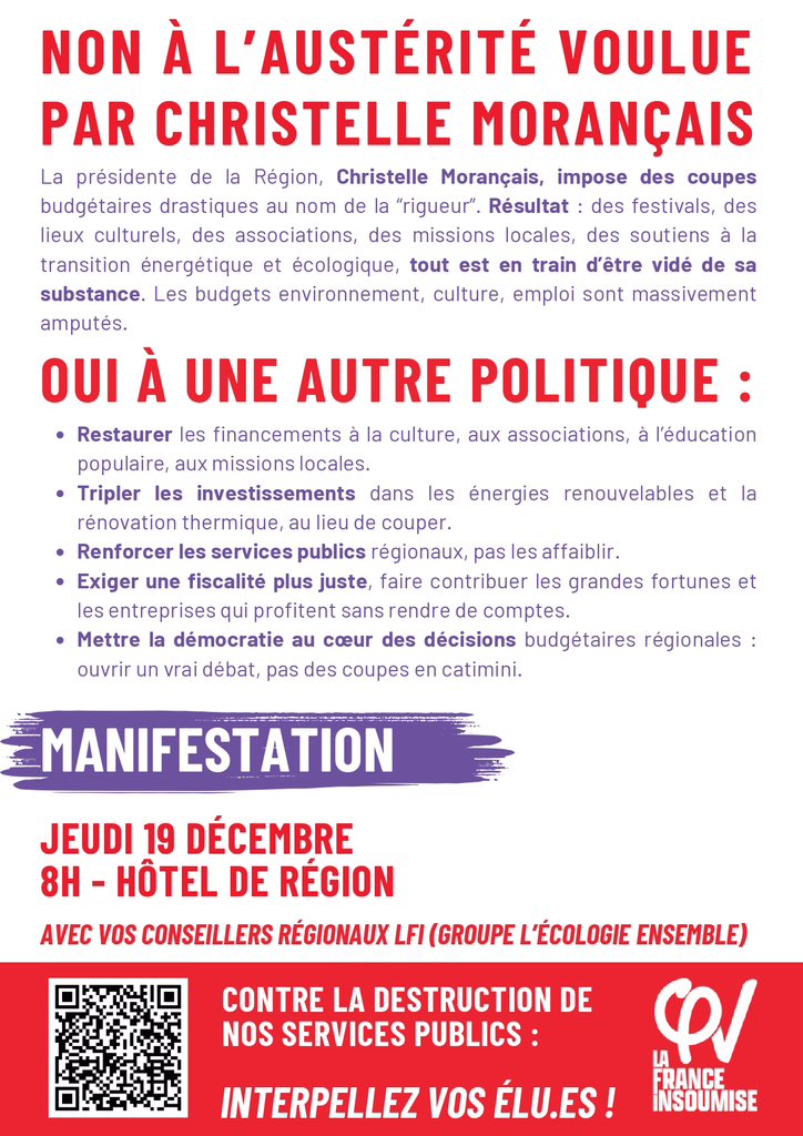 LFI_44's tweet photo. Mobilisations les 19 et 20 décembre, 8h devant l’hôtel de Région #lutte #Solidarité #budget https://t.co/OXUtXXIOuv