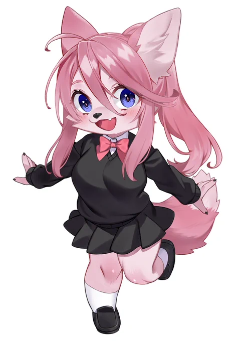 アクキー用に描いたうちの子ちゃん 
