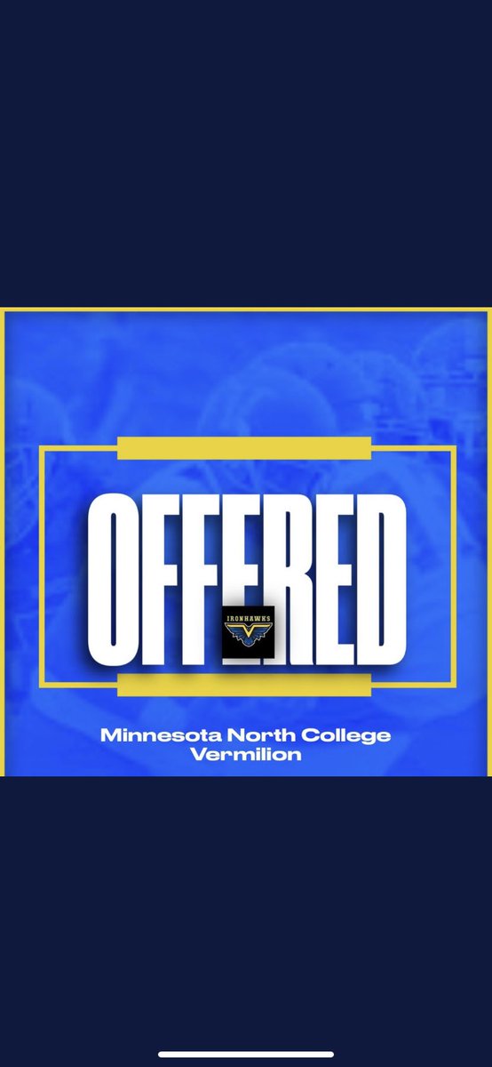 Blessed to receive an offer from Minnesota north  college vermillion🔵⚪️<a href="/MNCVermilionAth/">MNC Vermilion Athletics</a> <a href="/coachbusby22/">Coach Busby</a> <a href="/CookZuriel/">Zuriel Cook</a>