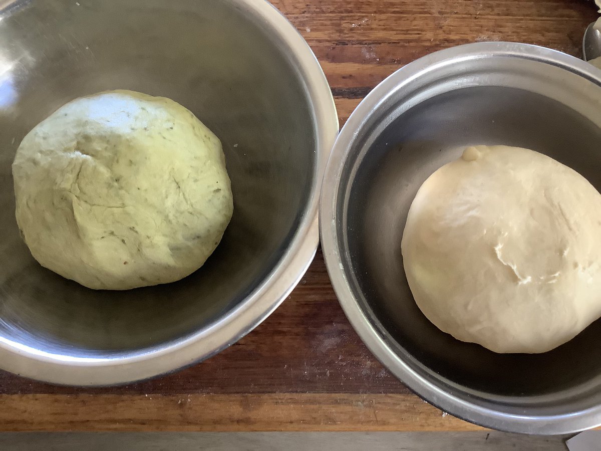 potcalling's tweet image. Marbled Matcha  Hokkaido bread