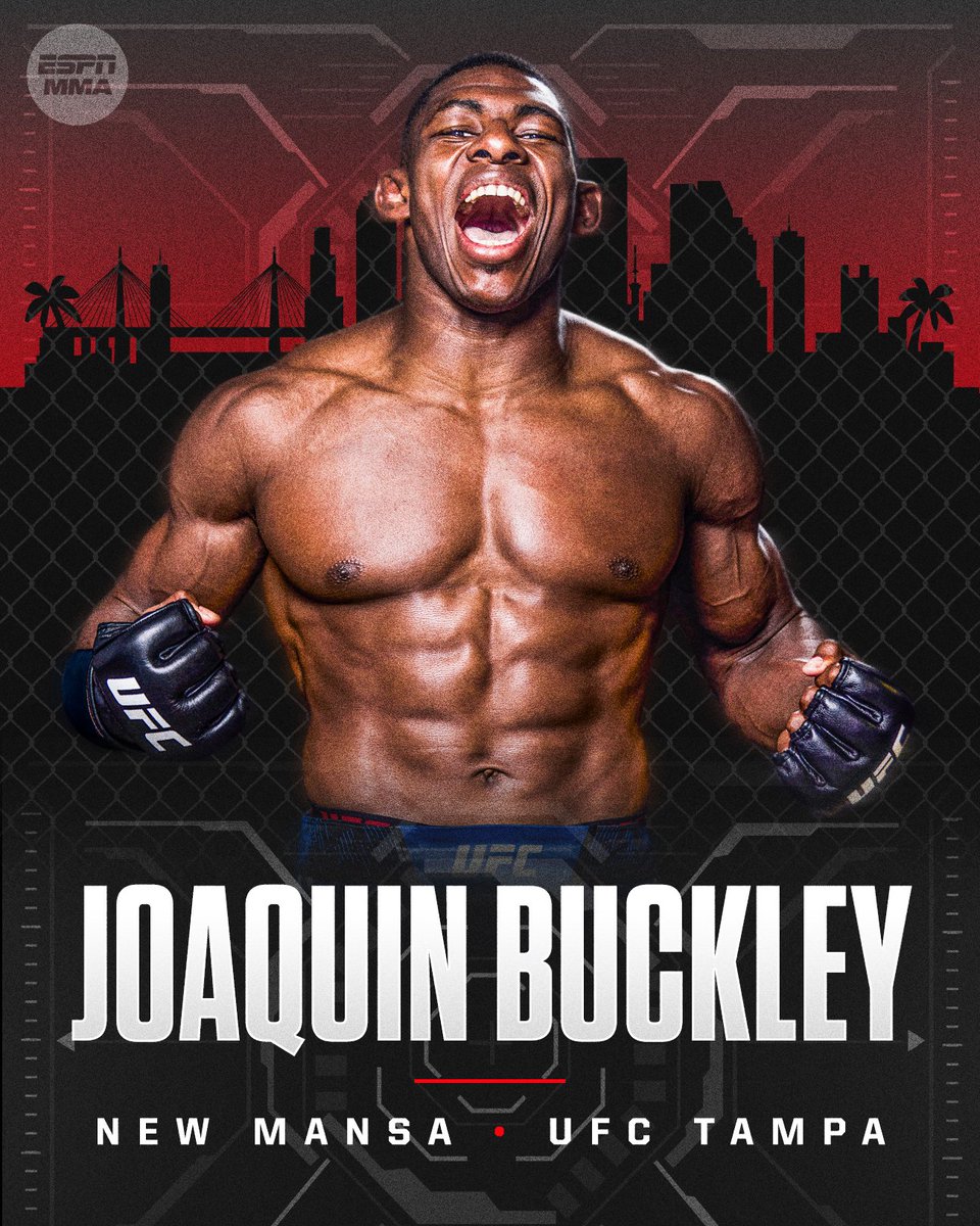 espnmma's tweet photo. Joaquin Buckley remains undefeated 6-0 as a UFC welterweight 👊 #UFCTampa https://t.co/2n5FvOIMXK