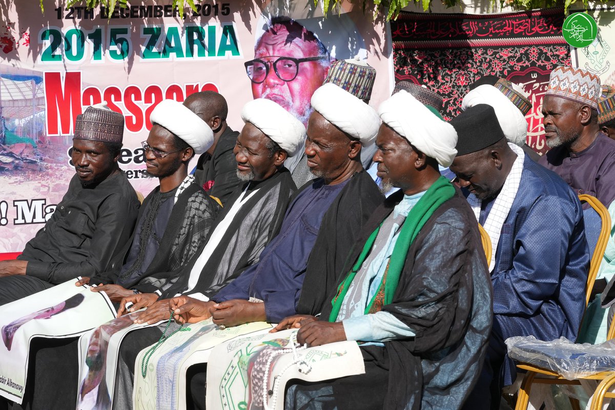 SZakzakyOffice's tweet photo. On the 9th commemoration of the #ZariaMassacre, marking the remembrance of the killings carried out by the Nigerian government against followers of Sheikh Ibraheem Zakzaky (H) in Zaria, from December 12–14, 2015, perpetrated by the @HQNigerianArmy.

Yesterday in Abuja, Sheikh Ibraheem Zakzaky (H) delivered a speech marking the conclusion of the three-day program organized by the movement. In his address, he offered condolences to all those who lost loved ones during the December 2015 massacre and the subsequent senseless killings perpetrated by the Buhari regime.

He detailed how previous governments unsuccessfully attempted similar massacres, driven by ulterior motives to dismantle the movement and target him personally. He also highlighted various instances of blatant disregard for the law by different arms of the Nigerian state in their suppression of the movement's brothers and sisters.

The leader praised the steadfastness of the brothers and sisters of the movement despite enduring various levels of intimidation and oppression from the Nigerian government, its security forces, and, at times, the courts. He cited the absurd claim of 'banning' what the authorities refer to as 'IMN,' a term the Sheikh clarified as a strange label imposed by the government on the Islamic movement. He reminded them that a religious movement cannot be legally or rationally banned.

14/Jumada Thani/1446
15/December/2024