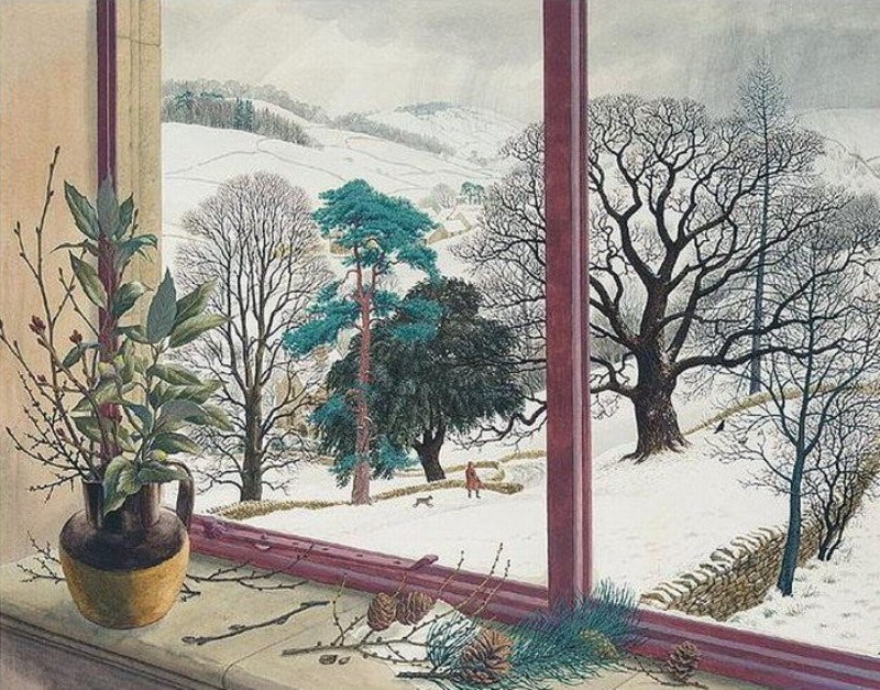 In 1958 British artist S R Badmin was commissioned to produce a series of 12 illustrations for the Shell Guide to Trees and Shrubs. Here's January
google.com/search?sca_esv…