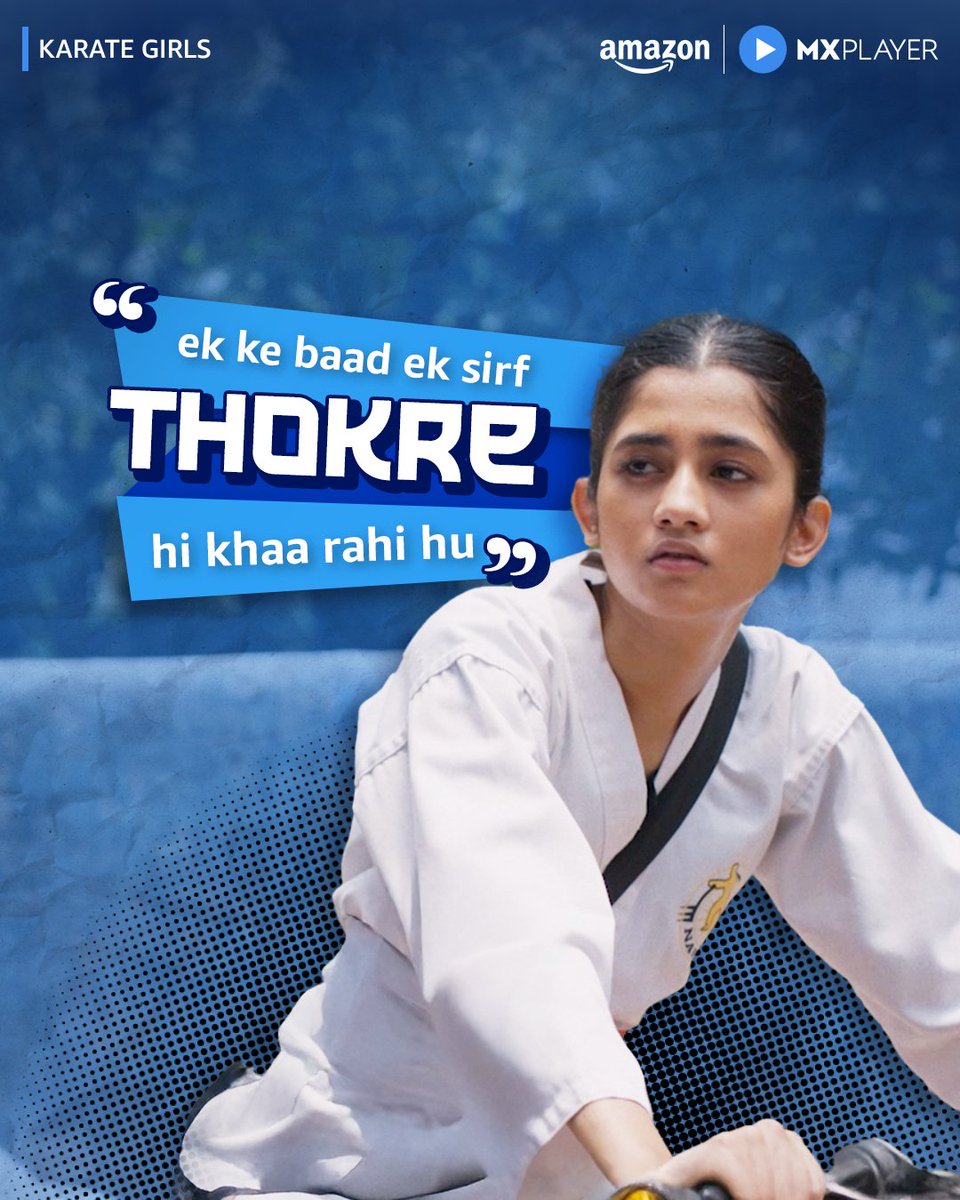 sabko babydoll bolte ghoom raha hoon 🥰 just Karate Girls effects 🥋  #KarateGirls presented by #DotandKey streaming now for FREE on Amazon MX  Player 👭🔥 #KarateGirls #KarateGirlsOnAmazonMXPlayer #AmazonMXPlayer  #StreamingNow, image size:960x1200