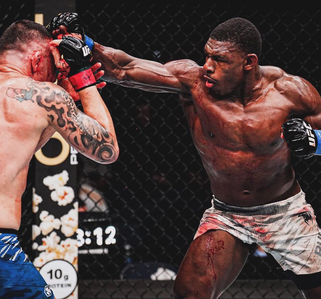 RedWolfMMA's tweet photo. And there we have it 👊 last fight of the year and Buckley pieces and slices Colby up for the doctor stoppage, one for us #JustBleed guys right there 💪
#UFCTampa delivered.. great fights and the veterans Swanson and MJ getting the KO wins was just perfect 👌 https://t.co/Eb2B24C9SD