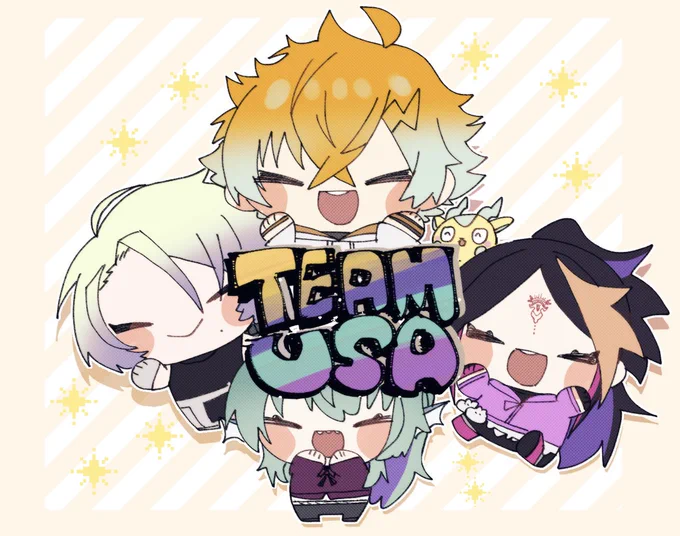 USA!!!優勝おめでとうございます!フォトコンもめでたい!#ウサミアァァァァトゥ #YaminoArt #PICLAWSSO #Finanart #NIJI_TeamUSA #NIJI_TeamUSAWIN 