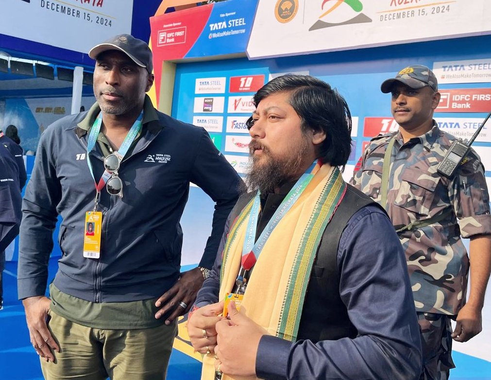 NisithPramanik's tweet photo. An unforgettable experience at the Tata Steel World 25K Kolkata! 🏃♂️✨ The energy, the camaraderie, and the joy of running through the heart of Kolkata were unmatched. Big cheers to all the runners and organizers! 💪
Stay active, stay healthy! #TSK25K https://t.co/icrqQGtXyx