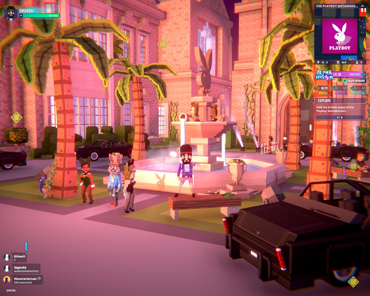Omar_Al351's tweet photo. Chillin' by the @Playboy's bunny fountain in Metamansion in @TheSandboxGame. Living the luxe life—virtually! 🐰💎 https://t.co/JnnoKLxEhn #TheSandbox #AlphaSeason4 #AS4SocialChallenge https://t.co/BMBwB3bbG8