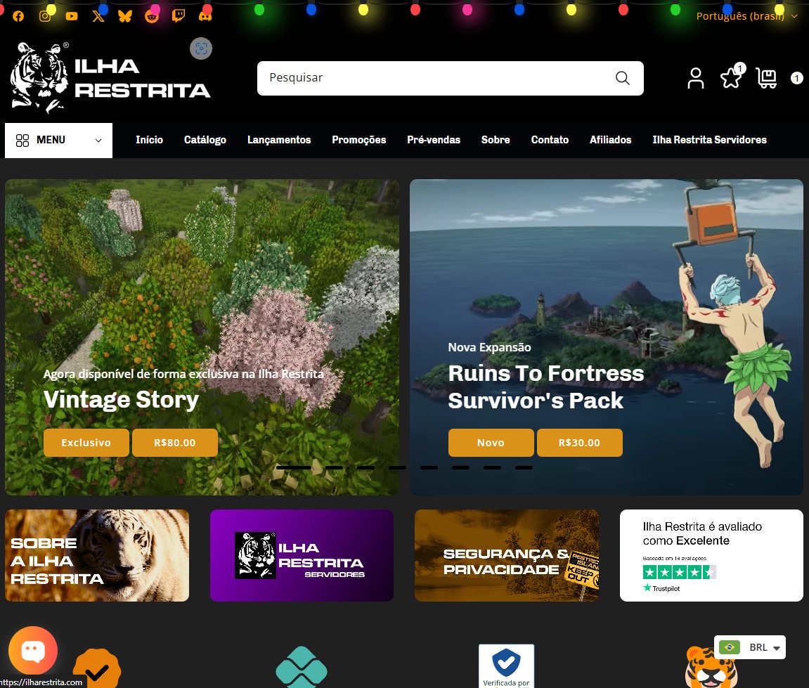 Ilha Restrita já está preparada para o Natal! 🎄