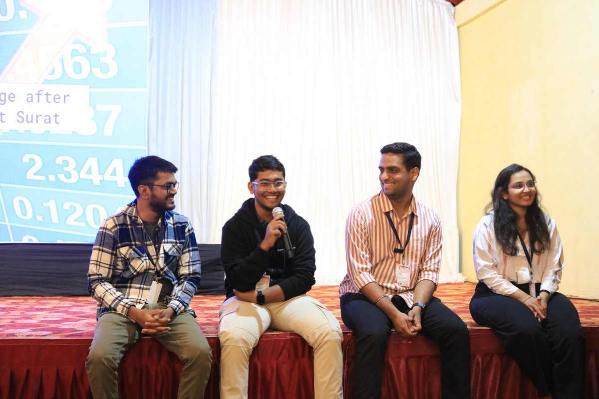 GDG_Surat's tweet photo. A heartfelt Thank you to Aditya Jethani & Kunal Kumar Sahoo for their incredible session, "Graph Neural Networks: From Concept to Application”
Stay tuned for more amazing sessions!
#GDG #DevFest #GDGIndia #GDGSurat #DevFestSurat #DevFest24 https://t.co/80OtSDuFDk