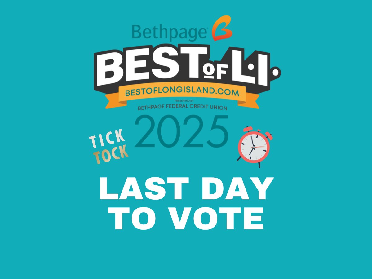 LAST DAY TO VOTE! THIS IS IT! Voting is open until midnight 🕛 for the Bethpage Best of Long Island 2025 contest.

Head to the ballot &amp; make those last votes count! 🗳️ ☑️ 

BESTOFLONGISLAND.COM

This is the only contest that decides the best. 

Brought to you by @lovebethpage