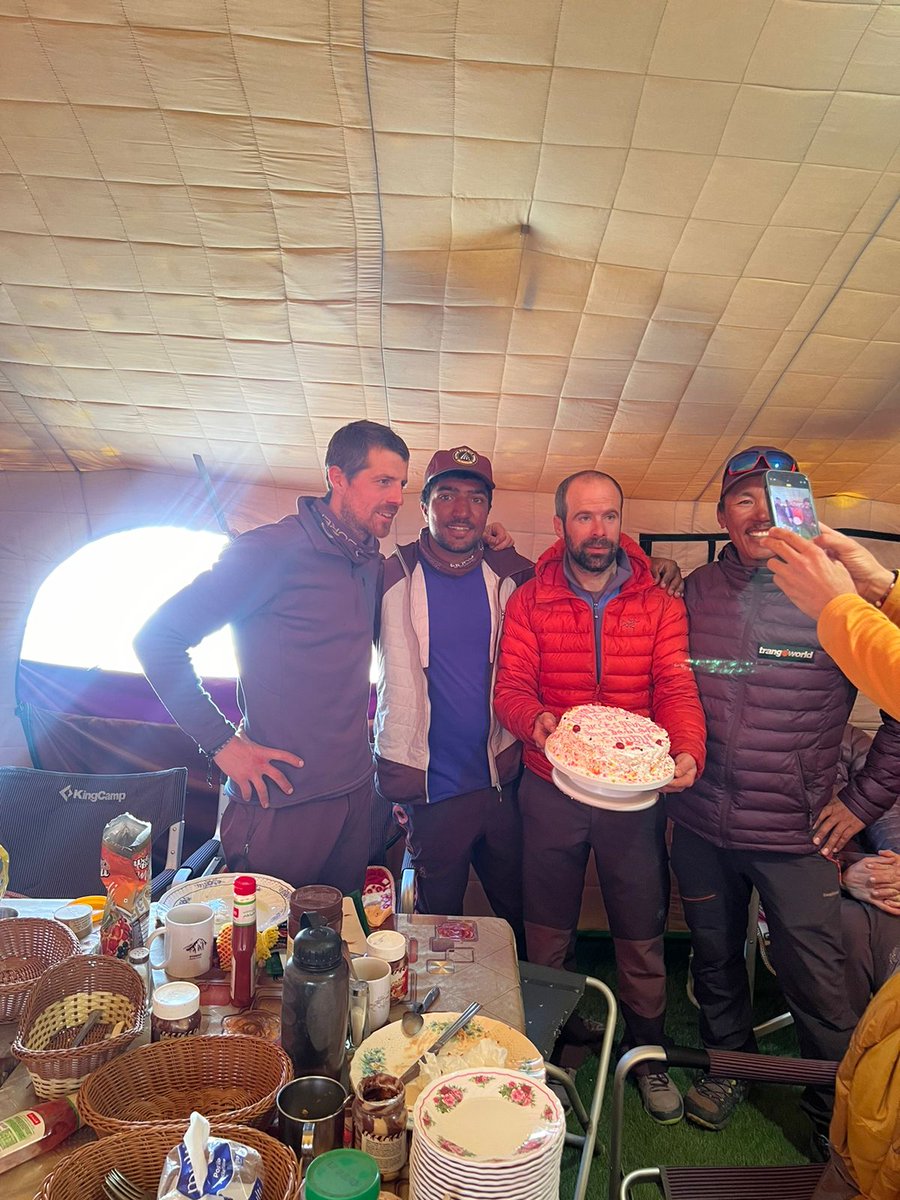 Sajid Ali Sadpara (@sajid_sadpara) on Twitter photo πAma Dablam BaseCamp
Summit Celebration Cake at the Basecamp with the team
Seven Summit <a href="/sst8848/">Seven Summit Treks π³π΅</a> <a href="/ChhangDawa/">Chhang Dawa Sherpa</a> always full of pleasant surprises on adventures
#AmaDablam
#WinterAnnapurna πAma Dablam BaseCamp
Summit Celebration Cake at the Basecamp with the team
Seven Summit <a href="/sst8848/">Seven Summit Treks π³π΅</a> <a href="/ChhangDawa/">Chhang Dawa Sherpa</a> always full of pleasant surprises on adventures
#AmaDablam
#WinterAnnapurna
