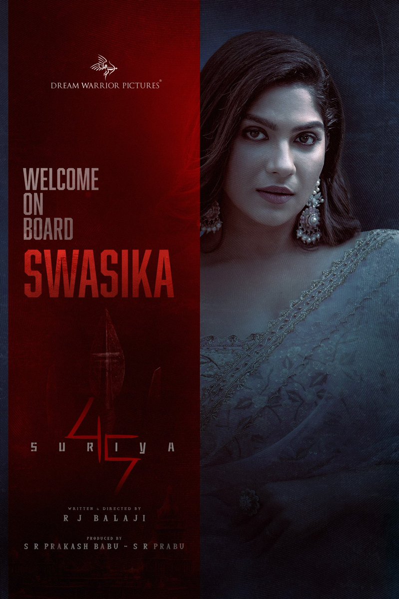 Welcoming the legend Indrans and talented Swaswika to #Suriya45 🔥